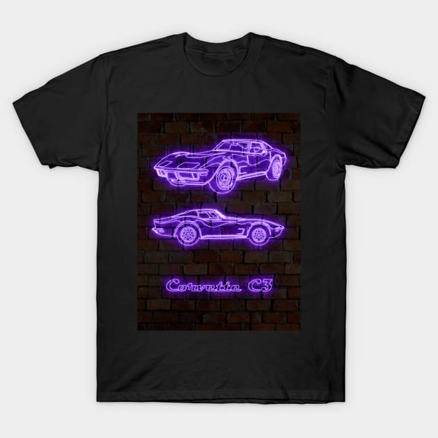 Corvette C3 T-Shirt by PrintstaBee